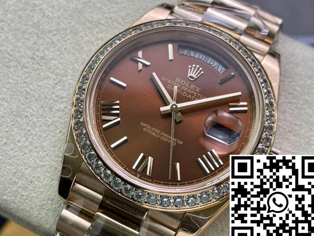 Rolex M228345RBR-0009 EW Gold Date Day Factory Rose 0226